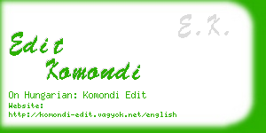 edit komondi business card